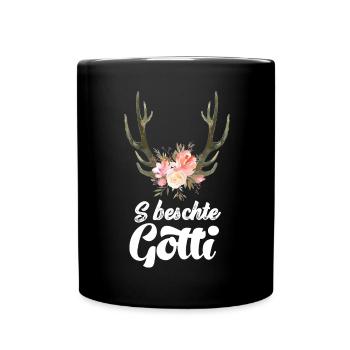 Beste Gotti beschte Gotti Schweiz Patentante Patin - Tasse einfarbig - Schwarz - Vorne
