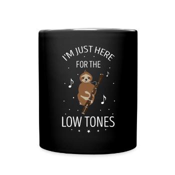 Instrument à vent en bois et instrument à vent basson - Mug uni - noir - Devant