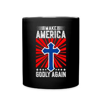 Rendre l’Amérique pieuse, aimer à nouveau la foi de Dieu - Mug uni - noir - Devant