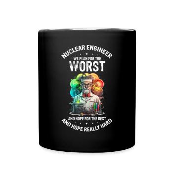 Kernenergie Spruch für Kernenergie - Tasse einfarbig - Schwarz - Vorne