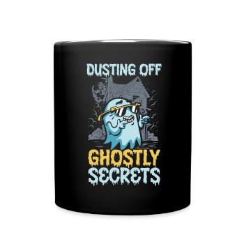 Ghostly secrets dust off caretaker Hal - Full Colour Mug - black - Front