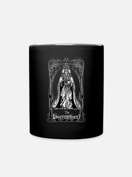 Tarot Der Hierophant - Tasse einfarbig - Schwarz