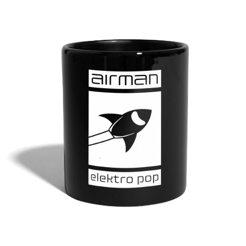 airman logo - invert weiß großflächig - Tasse einfarbig