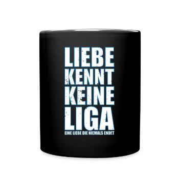 Liebe kennt keine Liga - Gelsenkirchen Ruhrpott - Tasse einfarbig - Schwarz - Vorne