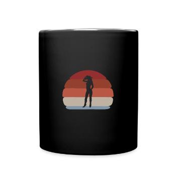 J’ai fait du rodéo de cow-boy toute la journée - Mug uni - noir - Devant