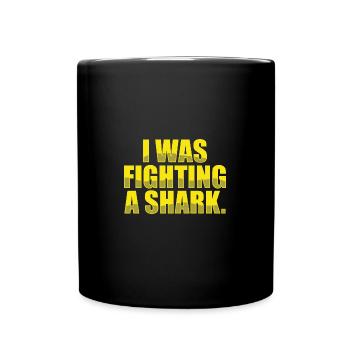 I Was Fighting A Bear Injury Get Well - Full Colour Mug - black - Front