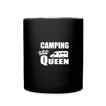 camping - Tasse einfarbig - Schwarz - Vorne