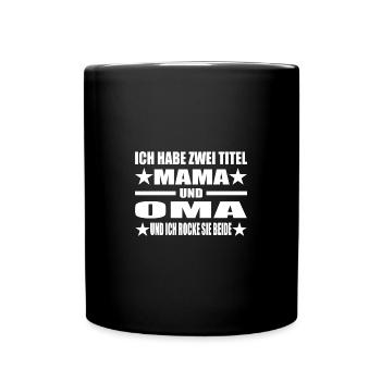 Mama - Tasse einfarbig - Schwarz - Vorne