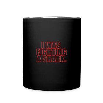 I Was Fighting A Bear Injury Get Well - Full Colour Mug - black - Front