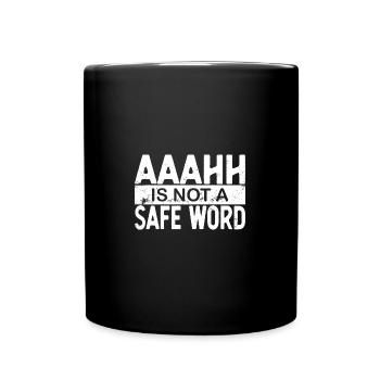 BDSM Aaahh n’est pas un fétiche de mots sûrs - Mug uni - noir - Devant