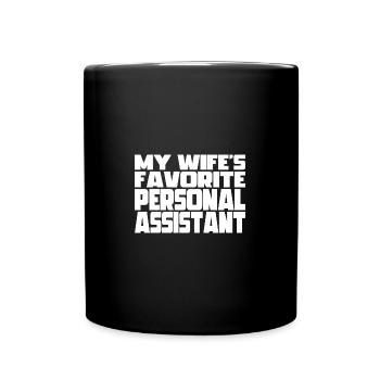 My Wife's favorite Personal Assistant Husband - Full Colour Mug - black - Front
