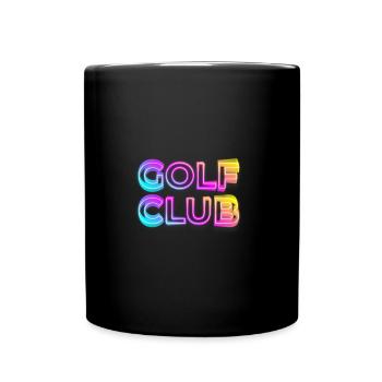CLUB DE GOLF NÉON RÉTRO 90S 80S CLUB SLOGAN MOTIF - Mug uni - noir - Devant