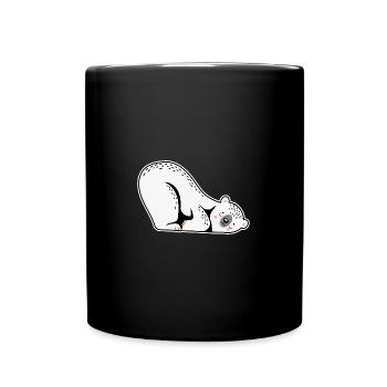 Polar Bear Winter - Full Colour Mug - black - Front