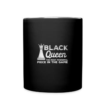 Vintage Black Queen mächtigste Schach Afroamerikan - Tasse einfarbig - Schwarz - Vorne