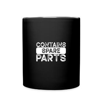 Bionic Spare Parts Design Knee and Hip Replacement - Tasse einfarbig - Schwarz - Vorne