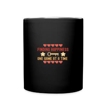 Gaming Happiness Jeu vidéo Gamer - Mug uni - noir - Devant