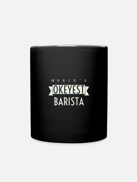 The best barista in the world - Full Colour Mug - black