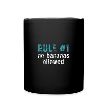 Règle #1 : Pas de bananes autorisées Croisière amusante - Mug uni - noir - Devant