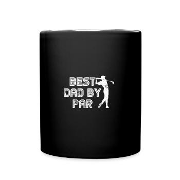 BEST PAPA PAR GOLF GOLFER SAYING MOTIFS GIFT - Full Colour Mug - black - Front