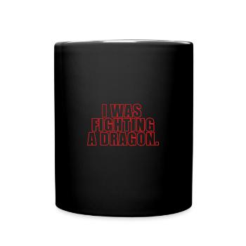 I Was Fighting A Bear Injury Get Well - Full Colour Mug - black - Front