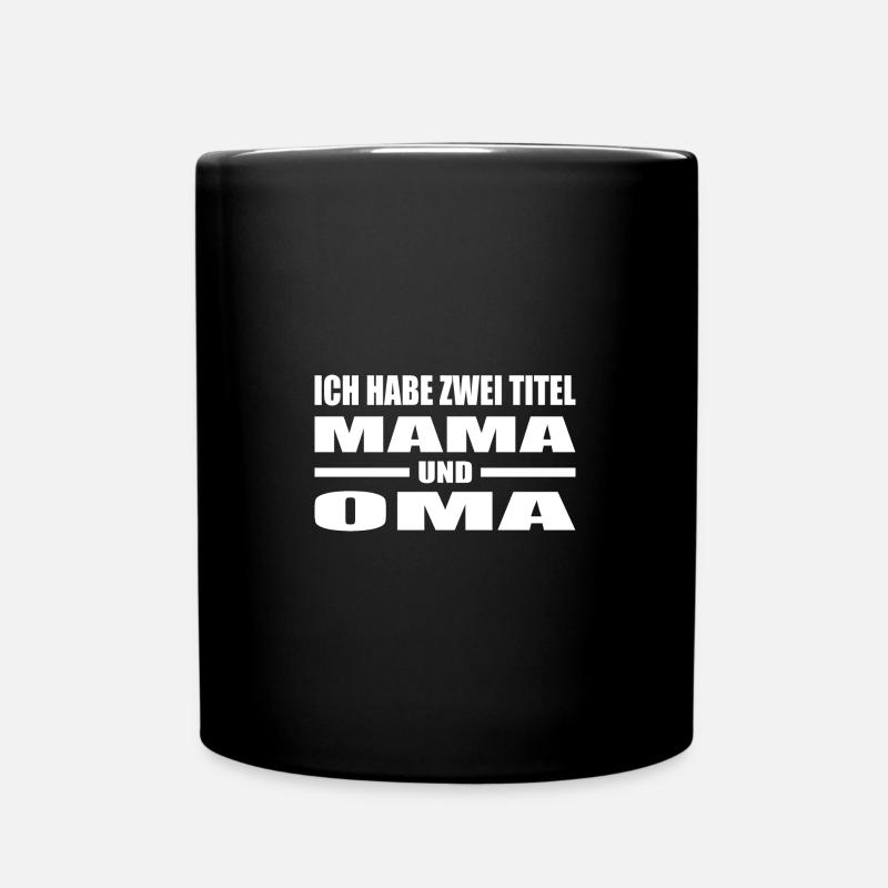 Mama - Tasse einfarbig - Schwarz
