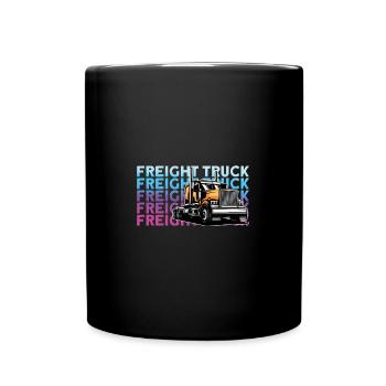 Camionneur Diesel Big Rig Semi-Remorque Camion Chauffeur - Mug uni - noir - Devant