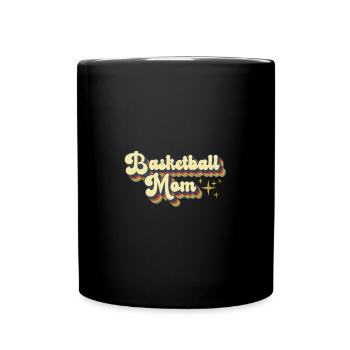 Basketball Maman Vintage Femmes Fête des Mères - Mug uni - noir - Devant