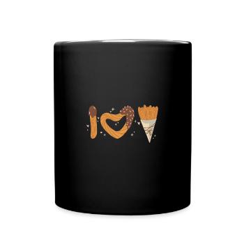 Churros Buy The Dip - Tasse einfarbig - Schwarz - Vorne