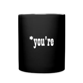 Vous êtes votre police grammaticale, vous n’êtes pas votre police grammaticale - Mug uni - noir - Devant