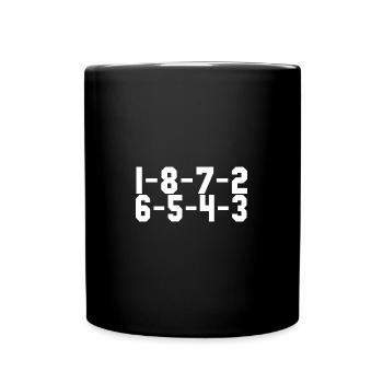 V8 Engine 1-8-7-2-6-5-4-3 Fire Order - Tasse einfarbig - Schwarz - Vorne