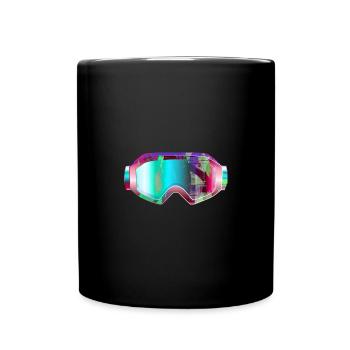 Ski Goggles,Skiing,Ski,Snowboard,Graffiti - Full Colour Mug - black - Front