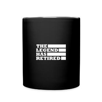 The Legend Has Retired Retirement - Full Colour Mug - black - Front