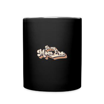 Retro In My Mom Era - Tasse einfarbig - Schwarz - Vorne