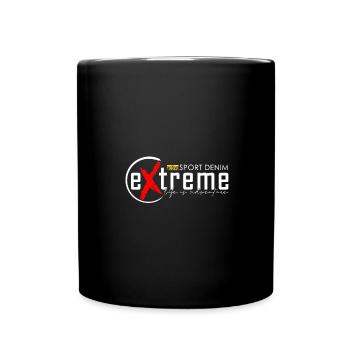 active sport denim extrême - Mug uni - noir - Devant