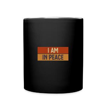 Je suis la paix drôle de couples assortis - Mug uni - noir - Devant