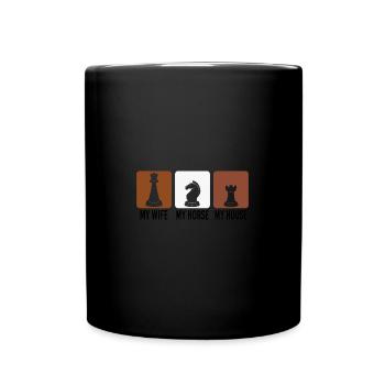 Chess Player Chess Games Chess Pun - Tasse einfarbig - Schwarz - Vorne