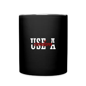 Sarcastic Use A Condom - Full Colour Mug - black - Front