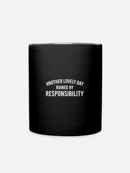 Sarcastique Une autre belle journée gâchée par - Mug uni - noir