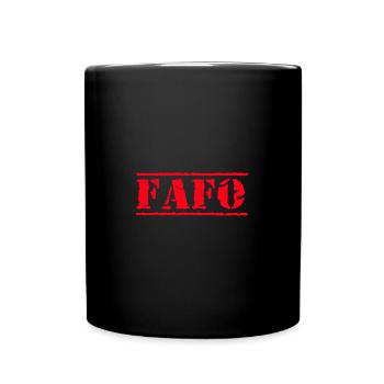Find Out FAFO - Full Colour Mug - black - Front