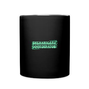 Shenanigans Coordinator Saint Patrick's Day - Full Colour Mug - black - Front