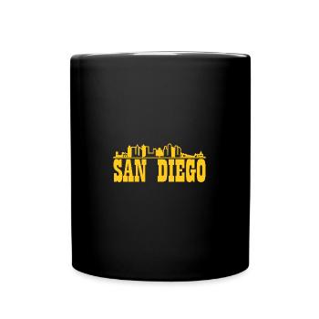 San Diego Americas Finest City Semper Vigilans - Full Colour Mug - black - Front