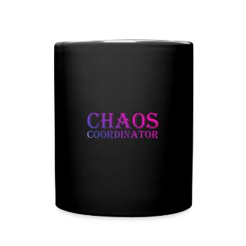 Coordinatrice du chaos Enseignante maternelle Baby-sitter - Mug uni - noir - Devant