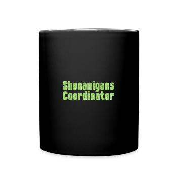 Shenanigans Coordinator Saint Patrick's Day - Full Colour Mug - black - Front
