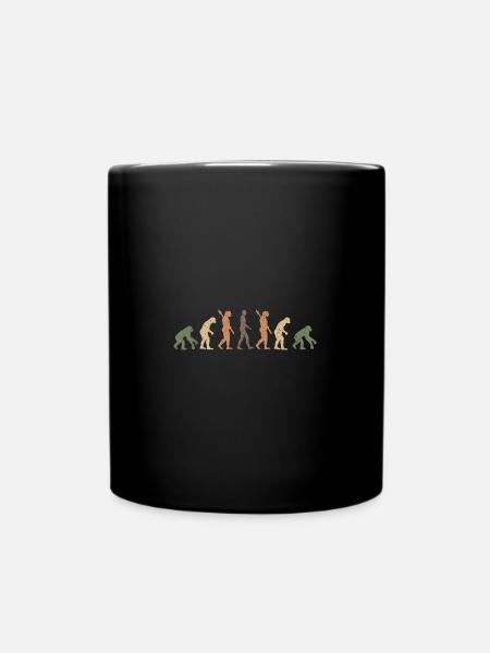 Drôle d’évolution de l’homme au singe singe - Mug uni - noir
