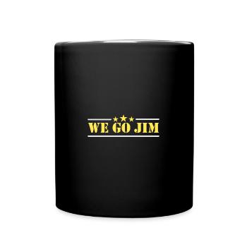 We Go Jim Workout Pump Cover Gym - Tasse einfarbig - Schwarz - Vorne