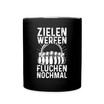 Coole Frauen Gehen Kegeln Spruch Kegelclub - Tasse einfarbig - Schwarz - Vorne