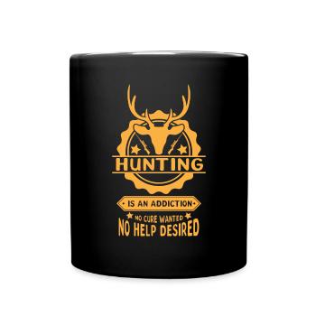 Hunting Hunting Hunter Rifle Shooting Game Hunting - Full Colour Mug - black - Front