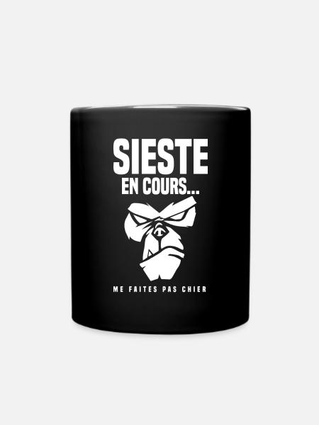 Spécial sieste en cours humour rigolo dormir - Mug uni - noir