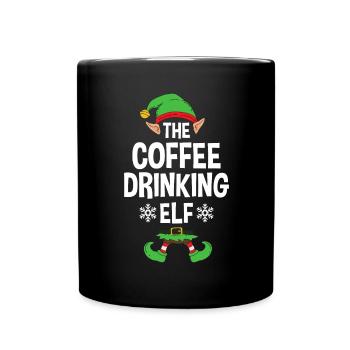 Group Matching Family Christmas Gift Elf - Tasse einfarbig - Schwarz - Vorne
