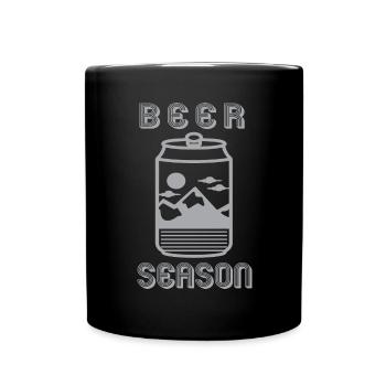 Beer Beer Drinker Party Alcohol Freshly Tapped - Full Colour Mug - black - Front